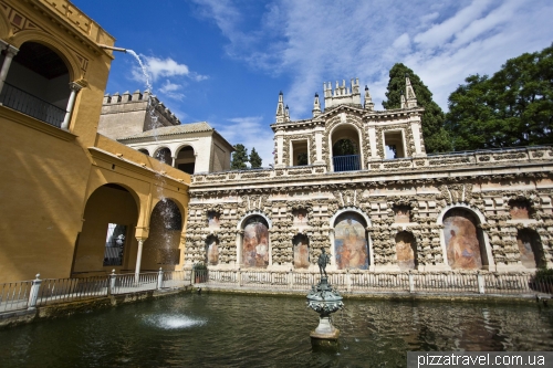 Gardens in the Alcazar of Seville