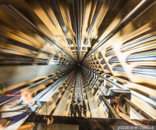 Lift in the Atomium