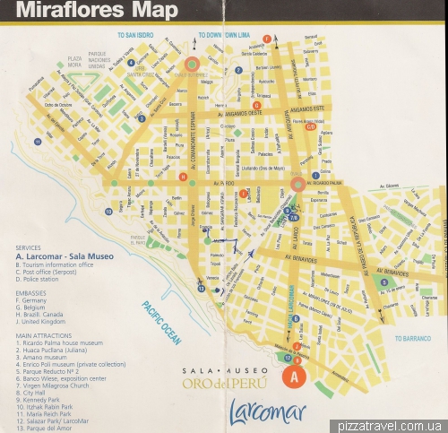 Map of Miraflores