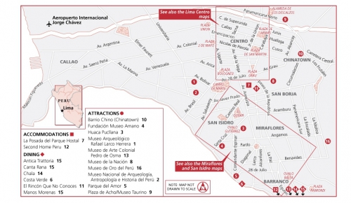 Map of Lima attractions