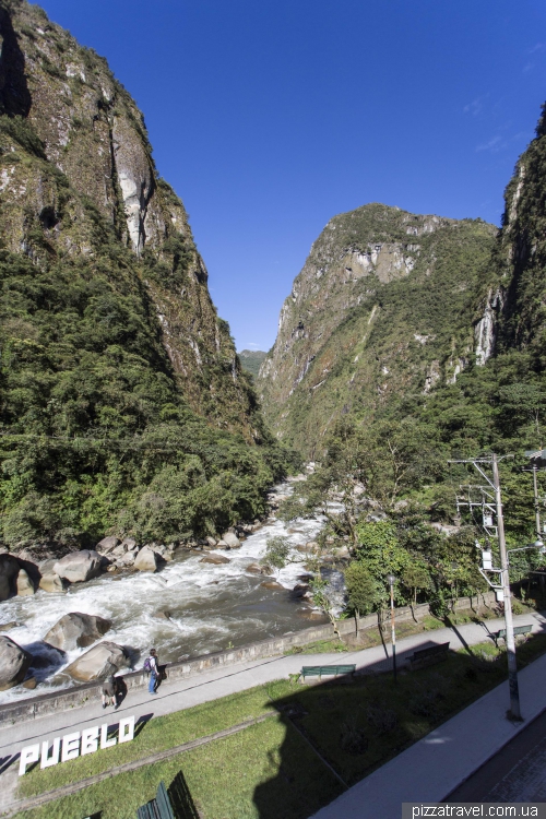 The village of Machu Picchu