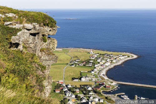 View of the Alnes village