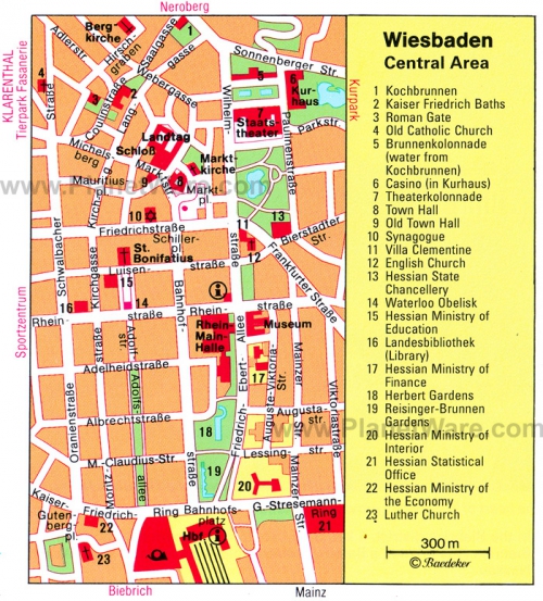 Map of Wiesbaden