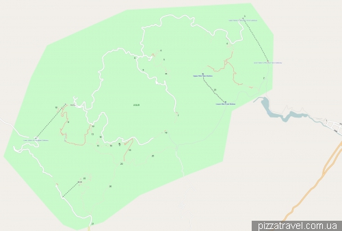 Wulingyuan map (Avatar mountains)