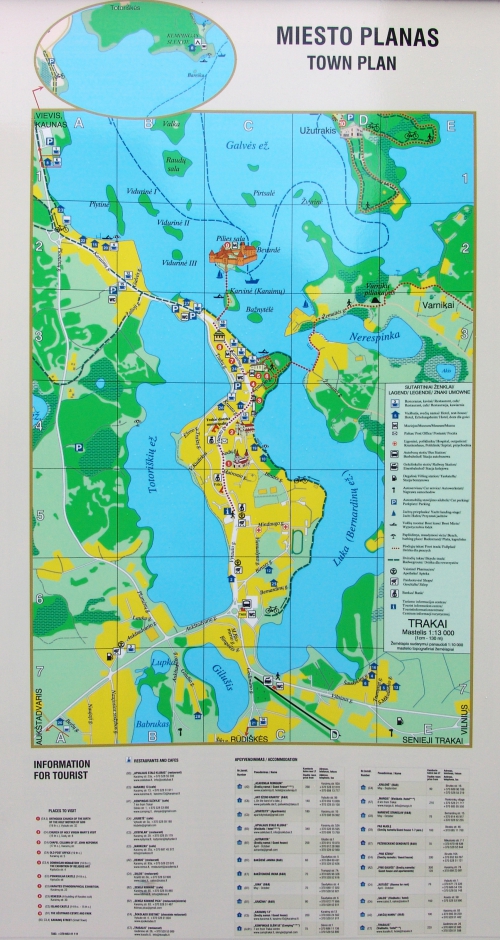 Map of Trakai