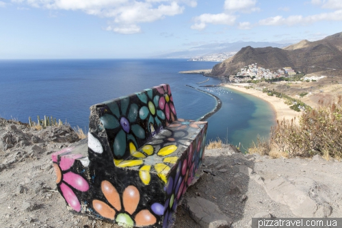 Las Teresitas beach on the Tenerife island