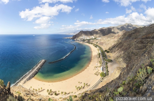 Las Teresitas beach on the Tenerife island