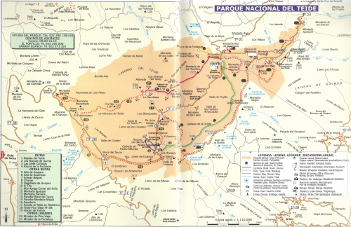 Map of Teide National Park