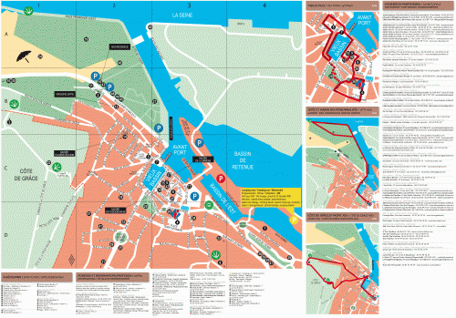 Honfleur map