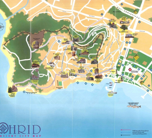 Карта Охріда