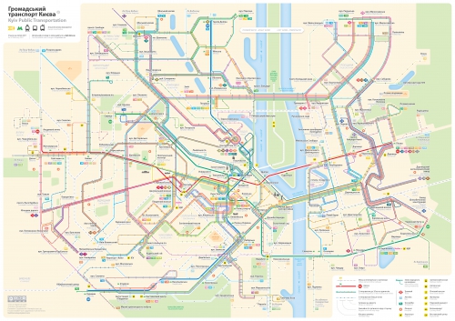 Схема міського транспорту в Києві