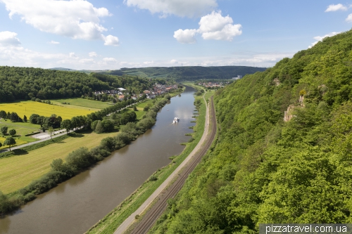 Weser-Skywalk - observation deck over the Weser River