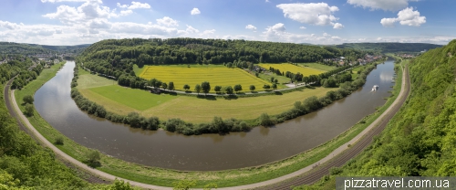 Weser-Skywalk - observation deck over the Weser River