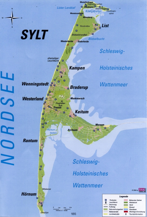 Sylt Island map