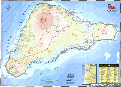 Map of Easter Island