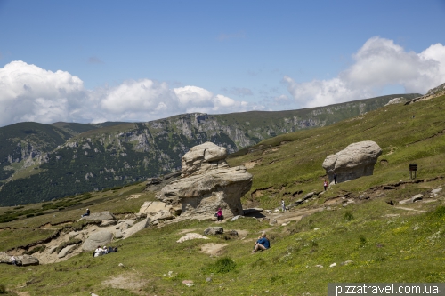 Mountain range Bucegi and the Sphinx