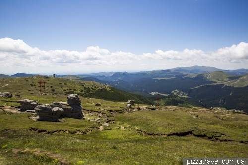 Mountain range Bucegi and the Sphinx