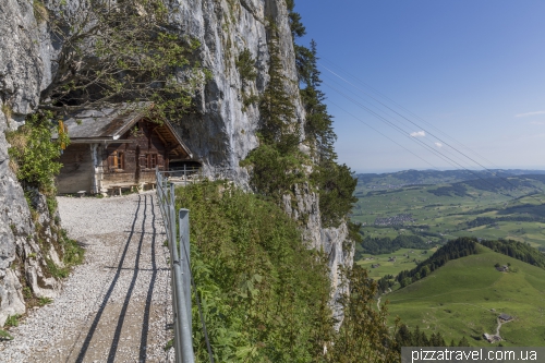 Ebenalp mountain and Aescher-Wildkirchli guest house