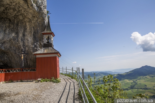 Ebenalp mountain and Aescher-Wildkirchli guest house