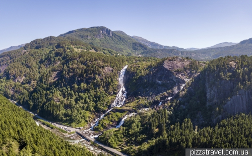 Latefossen waterfall