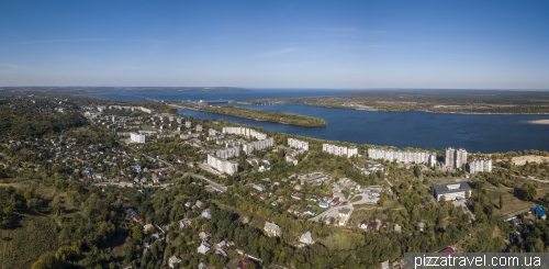 Kaniv view from above