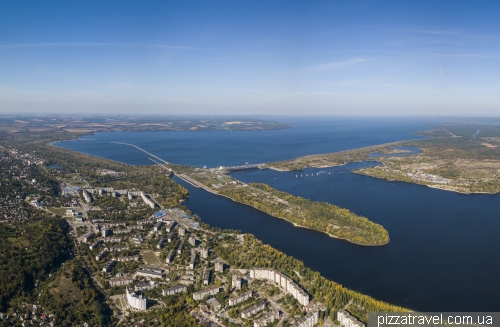 Kaniv view from above