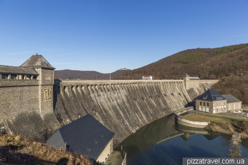 Dam on Lake Eder