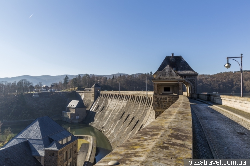 Dam on Lake Eder