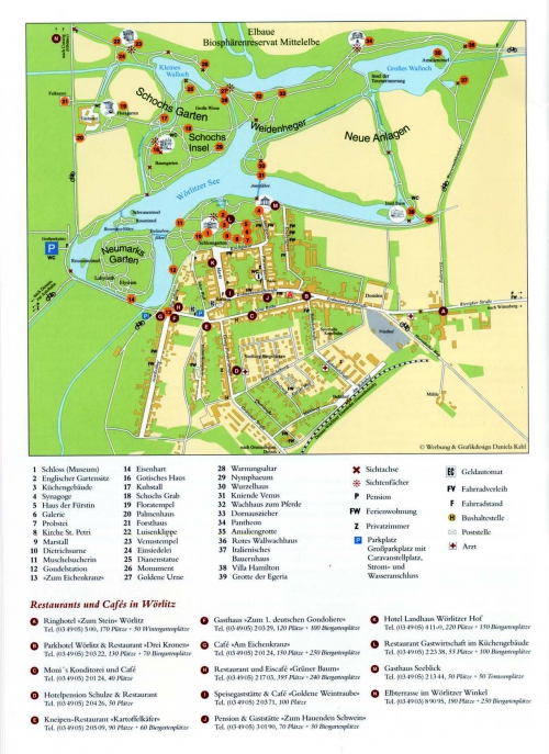 Wörlitz Park map