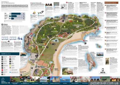 Map of the Magdalena Park in Santander