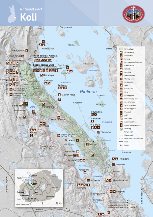 Map of Koli National Park