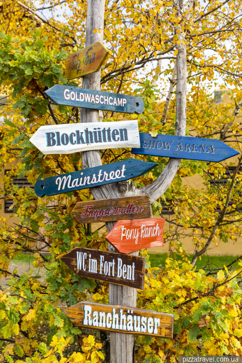 The Wild West-style town of Pullman City in the Harz Mountains