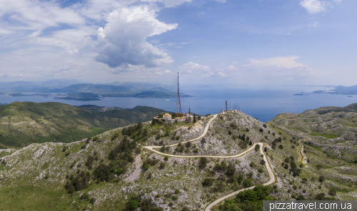 Pantokratoras Mount and the Monastery in Corfu