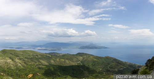 Pantokratoras Mount and the Monastery in Corfu