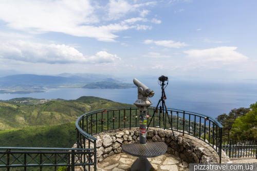 Pantokratoras Mount and the Monastery in Corfu