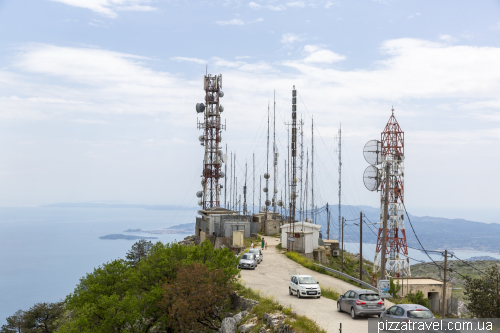 Pantokratoras Mount and the Monastery in Corfu