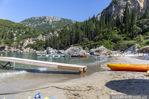 Liapades beach in Corfu