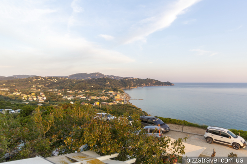 Restaurant with sunset view in Corfu