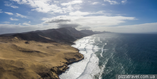 Star Wars in the dunes of El Jable in Fuerteventura