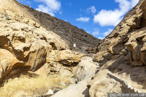 Canyon of the Peñitas (Barranco de las Peñitas) in Fuerteventura