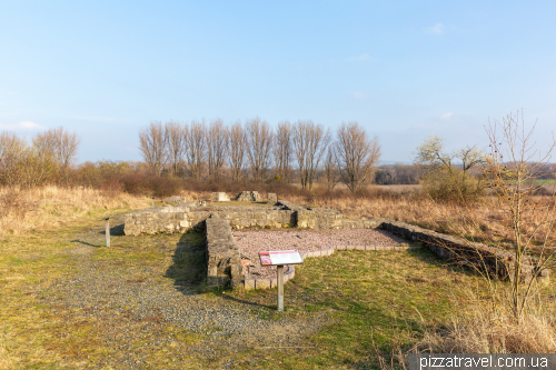 The ruins of the royal palace of Werla (Königspfalz Werla)