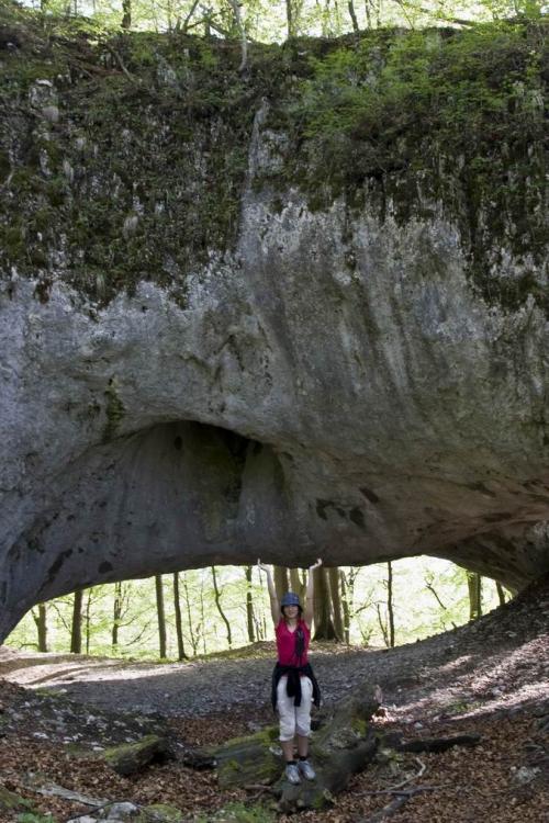 Karst bridge in the Carpathian Biosphere Reserve