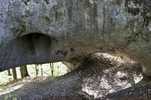 Karst bridge in the Carpathian Biosphere Reserve