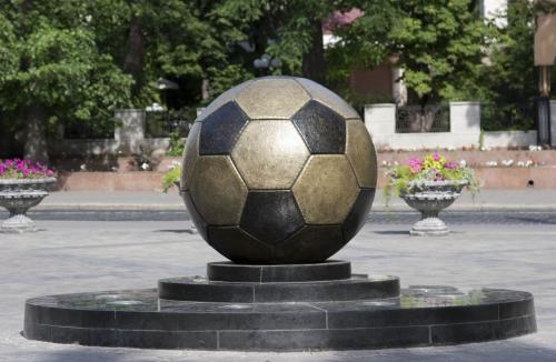 Monument to the soccer ball