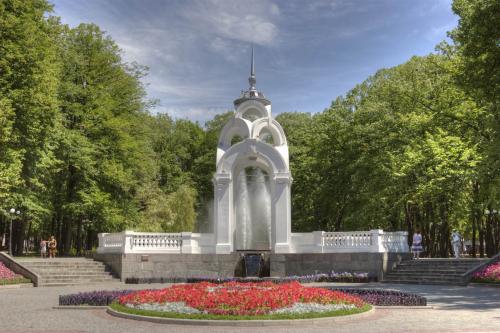 Zerkalnaya Struya (Mirror Stream) Fountain, symbol of the city