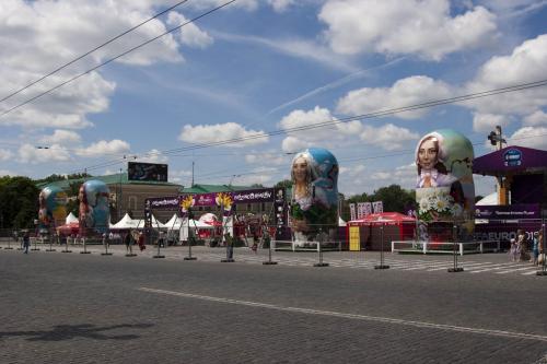 Fanzone with matryoshka dolls