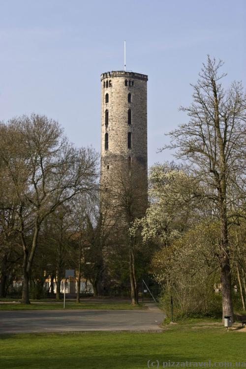 Remains of the medieval 12th century town walls (renewed in the 15th century)