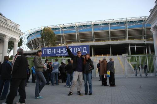 Near the stadium