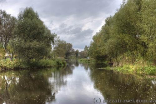 Myka river near the Radomysl Castle