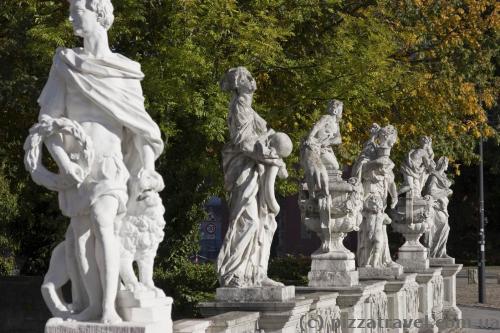 Sculptures near the palace in Wolfenbuettel